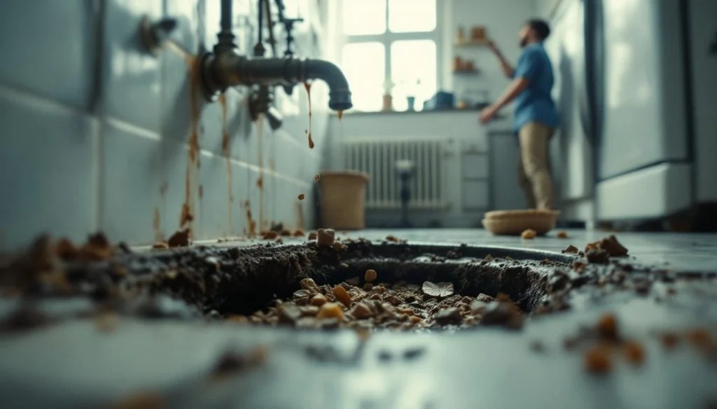 Canalisation bouchée