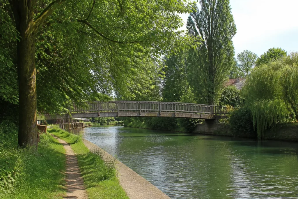 Bords de Marne et passerelle de Charentonneau à Maisons-Alfort